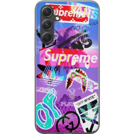 Samsung Galaxy S24 Gennemsigtig cover 3D Mærker