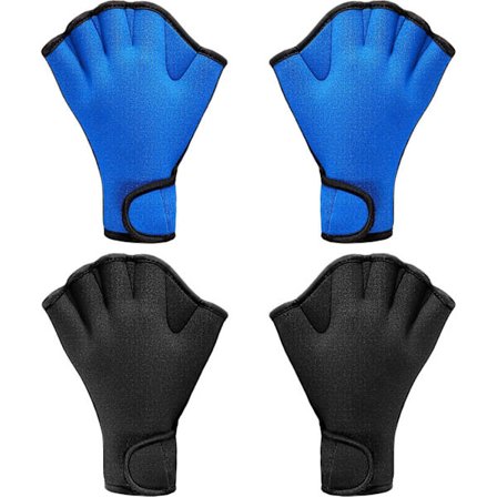 2 par simhandskar för simträning i vatten, neoprenhandskar med simhud, träningshandskar för vattenmotstånd, storlek M
