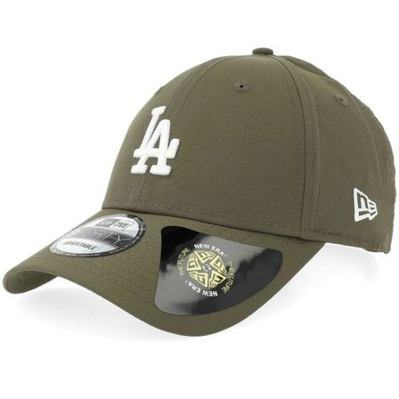 New Era - MLB Grön adjustable Keps - Los Angeles Dodgers MLB Recycled Midi 9FORTY Olive/White Adjustable @ Hatstore