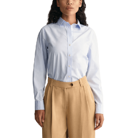 GANT REG POPLIN SHIRT Skjortor Dam Blå 42