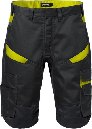 Fristads Herr Shorts 2562 STFP, Svart/Neongul