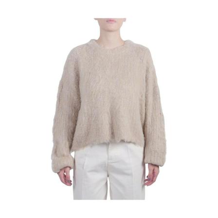 Obey, Round-neck Knitwear Roze, Dames, Maat:S
