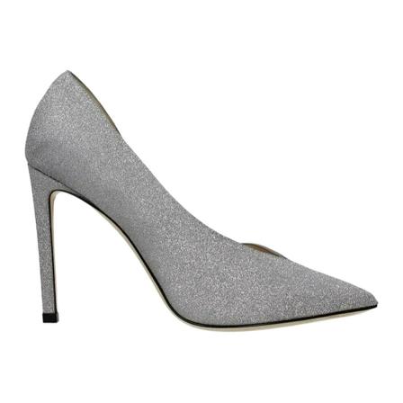 Jimmy Choo, Glitter Pumps Grijs, Dames, Maat:40 EU