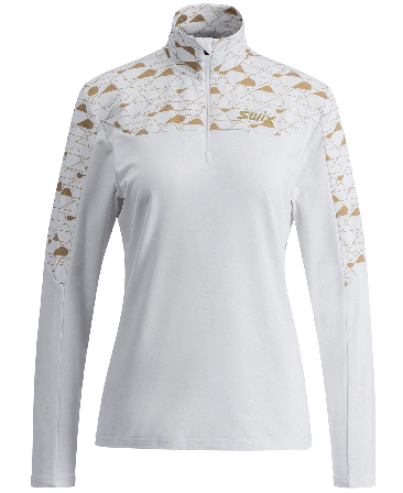Swix Infinity Light Half Zip W Bright White/Dune