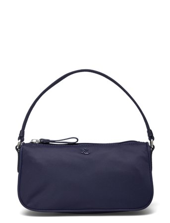 Lauren Ralph Lauren Medium Nylon Top-Handle Pouch - Navy - ONE SIZE
