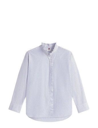 Tommy Hilfiger | Poplin Ruffle Shirt | 46