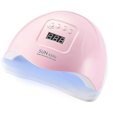 80w Uv Led Nail Lamp Machine, Soak Off Nail Gel Polish Curing Dryer With 4 Timer Settings