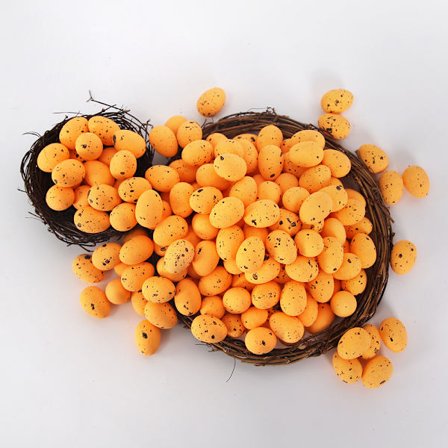 2026 påske 100 stk. farverige falske æg DIY dekoration fest håndværk varmt salg*4cm orange (3*4)*100