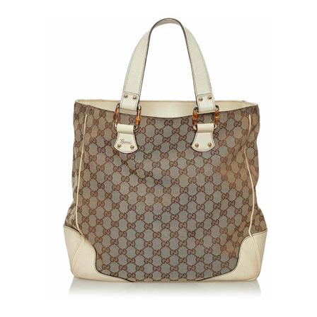 Gucci Vintage Tote Tass , Bruin , Dames , Maat: ONE Size Vintage Tassen