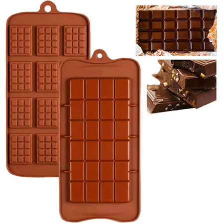 Pcs Silikone Chokoladeform, Mini Fødevarekvalitet Silikone Diy Non-Stick Bageform