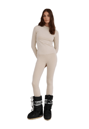 aim'n Baselayer Leggings Underdelar Dam Beige XS