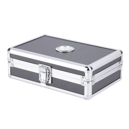 Aluminium Skal Cedarforet Cigar Humidor Opbevaringsboks Bærbar Gaveæske med Luftfugter
