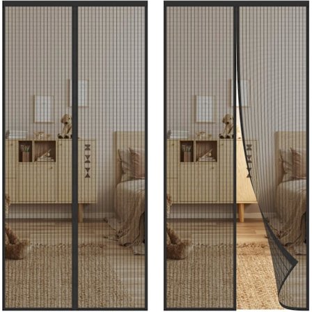 Magnetisk skärmdörr Flygande insektsgardin Mesh dörr Håll flugor insekter ute Insektskydd Problemfri installation för hemmakontor balkong uteplats