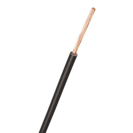 Nexans FQ Easy Installasjonskabel H07Z1-R, 450/750 V 1 x 2,5 mm², svart, Stikkontakter & kabler