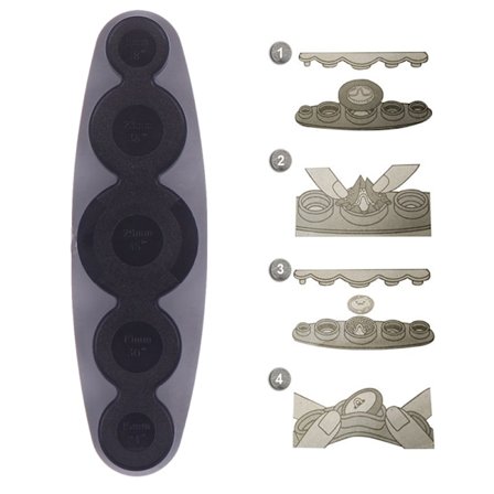Universal Self Cover Button Making Press Tool För knappstorlekar