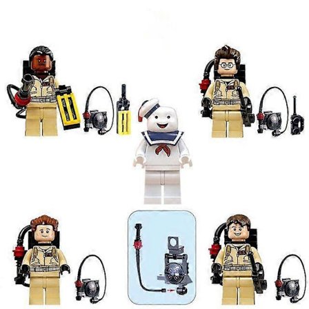 Ghostbusters docka DIY byggkloss leksak actionfigur Halloween-present