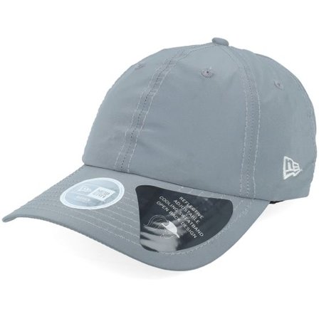 New Era - Grå Keps - Womens Recy Pony Tail Reflect Cap Grey Dad Cap @ Hatstore