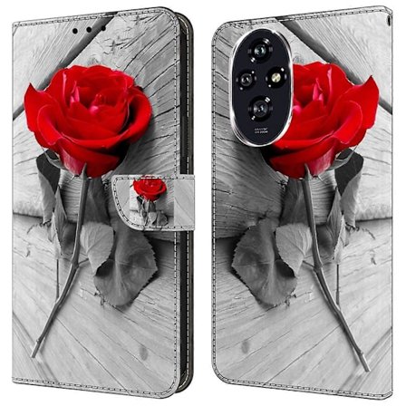 For Honor 200 5G Lompakkokotelo Magneettilukolla 3D-kuvioitu Nahkainen Puhelinkotelo