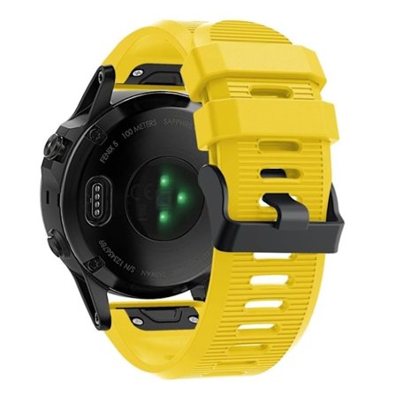 Garmin Fenix 5X Plus silikoneurrem - gul