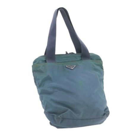 Prada Vintage, Pre-owned Nylon Tote Blauw, Dames, Maat:ONE Size