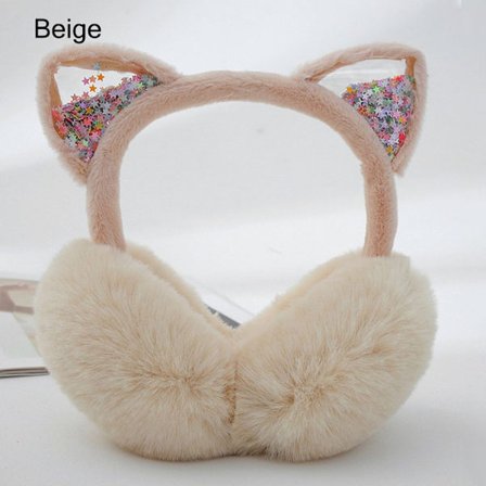 Eläinten kuulosuojaimet korvanlämmittimet BEIGE