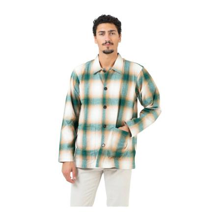 Universal Works, Casual Shirts Groen, Heren, Maat:S
