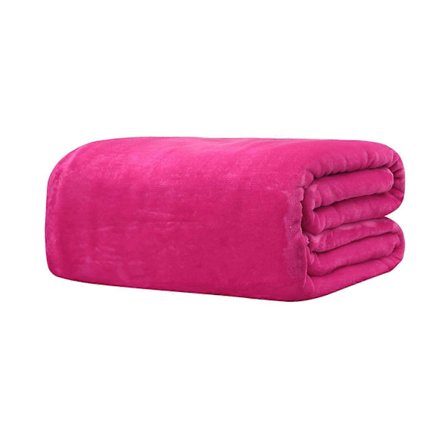 Soft Warm Flannel Blanket for Winter - Naievear Bedding Rose Red