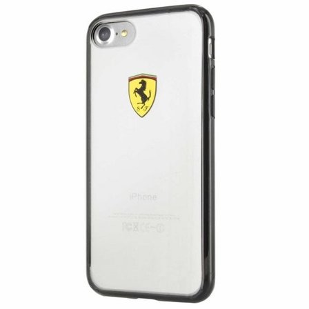 Ferrari Hardcase FEHCP7BK iPhone 7/8/SE 2020 / SE 2022 svart/gjennomsiktig Racing Shield
