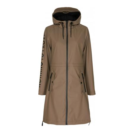 Notyz RainJas , Beige , Dames , Maat: 2XL Regenjassen