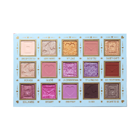 MOIRA I′m Falling For You Pressed Pigment Palette Ögonskuggor Unisex Flerfärgad 1,7g x 15