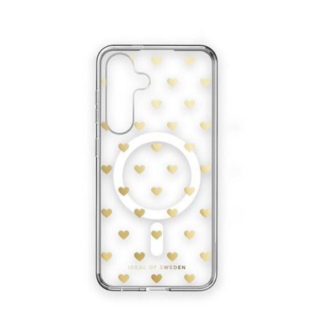 Clear Case MagSafe Galaxy S24 / S25 Golden Hearts