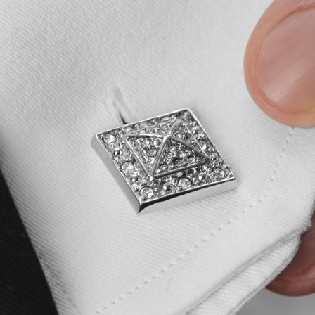 Kvadratiska Manschettknappar för män