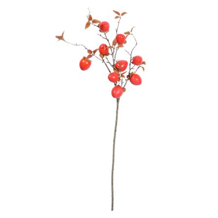 Livagtig 9 stk. Persimmon Frugt Gren Dekoration til Hjemmekontor 86cm