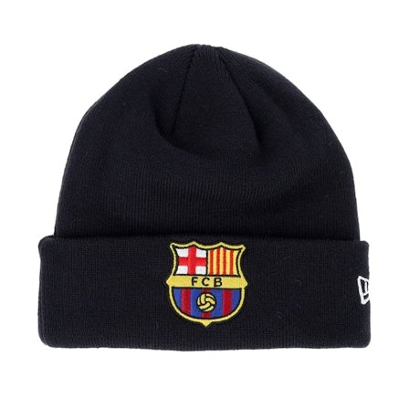 New Era - Football Blauw cuff Beanie - Barcelona Core Beanie Navy Cuff @ Hatstore