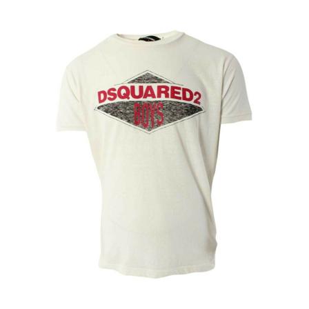 Dsquared2 T-Shirt with Logo Hvid, Herre T-shirts