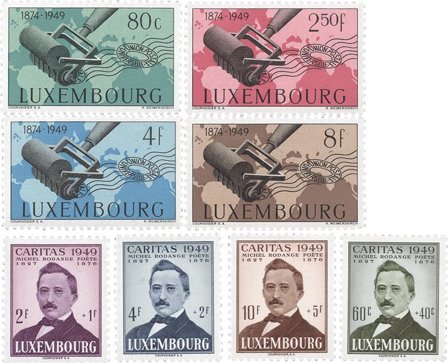 Luxembourg - Årgang 1949 - Postfrisk