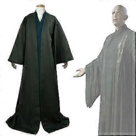 Voldemort Kappe Cosplay Kostume Sæt Voksen Halloween Kostume Hættetrøje Kappe/YY(XL)
