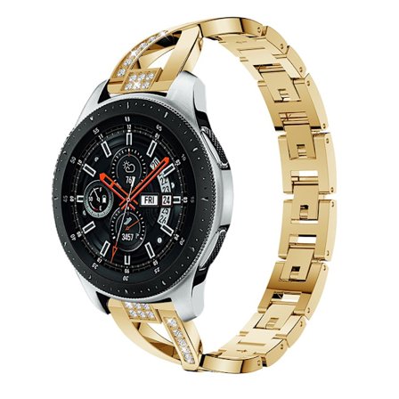 Rhinestone Krystalarmbånd Samsung Galaxy Watch 46mm Guld