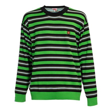 Kenzo Round-neck Strik Grøn, Herre Strik, Størrelse: S