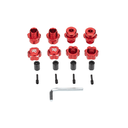 4 Delar Adapteruppgraderingsdel 17 Mm 1/10 Hjulnavskomponent
