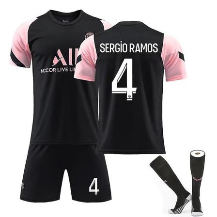 21-22 Paris Svart Rosa Sergio Ramos #4 Set XS