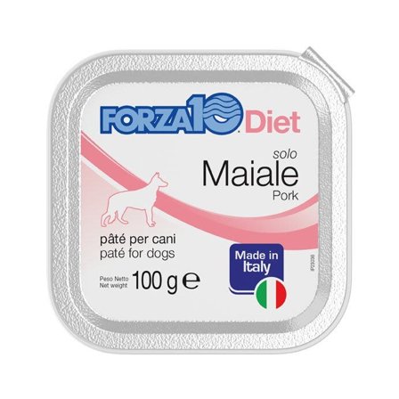 Forza10 Solo Diet Maiale Paté Per Cani Adulti Vaschetta 100g