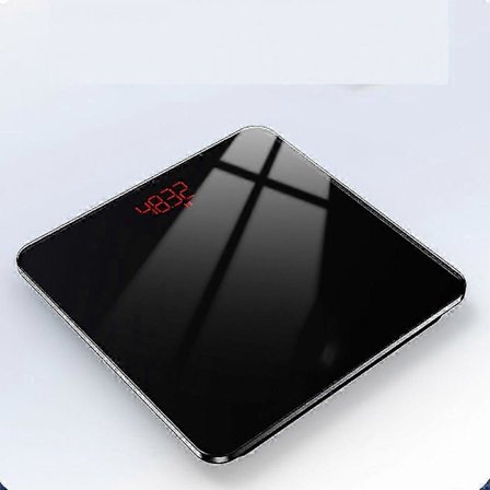 Talande digitalvåg, stor bakgrundsbelysning för tydlig synlighet, utrustad med extra bred plattform för komfort och stabilitet, 5 mm tjockt härdat 