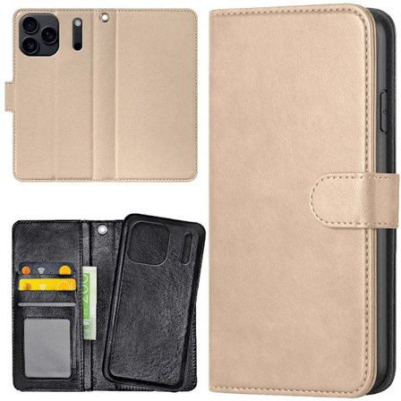 iPhone 17 Pro Max - Lompakkokotelo/Kuori Beige_jar