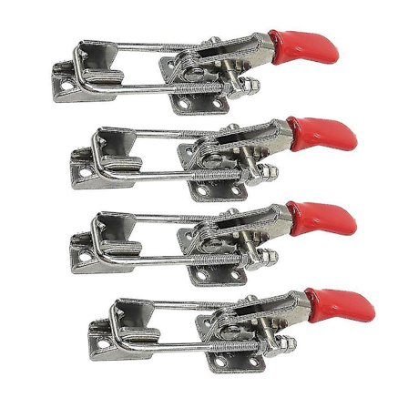 4 stk. Solid Toggle Latch Clamp Metall Justerbar Dør
