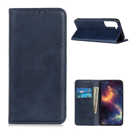 Auto-absorberet splitlædercover til Samsung Galaxy S21 5G/S21 4G