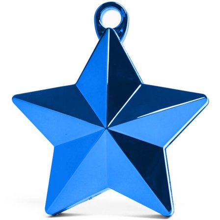 Ilmapallopaino tähti - Metallin sininen