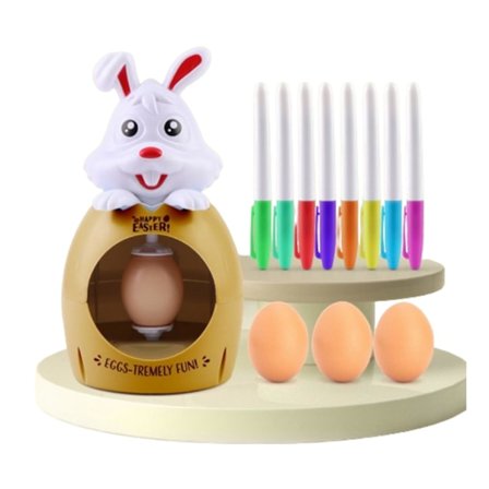 Påskeegg pyntesett Bunny Spinner Egg Decorating Machine Easter Toy Begin