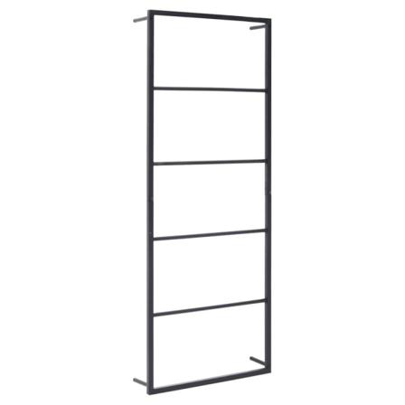 Vidaxl Handdukshängare Svart 45x10x115 Cm Stål Svart