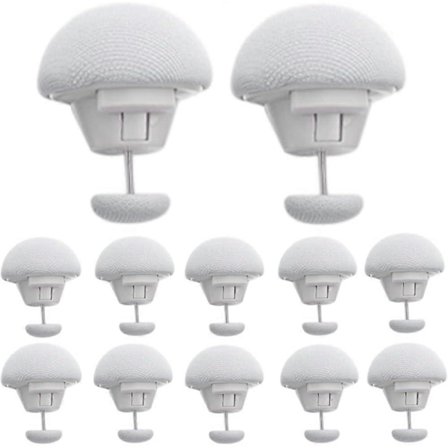 12 stk. Svampe Dynebetræksspænder Skridsikre Holdespænder Dyneholder Fixator, til Tæppe Sengetøj Gardin Madrasbetræk